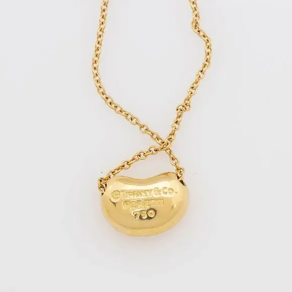 Tiffany & Co. Elsa Peretti 18k Gold Bean 9mm Necklace - Picture 2 of 6